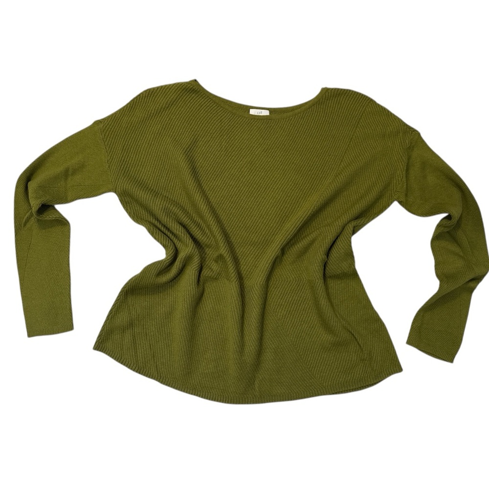 J. Jill Chartreuse Knit Top Women’s Medium Petite